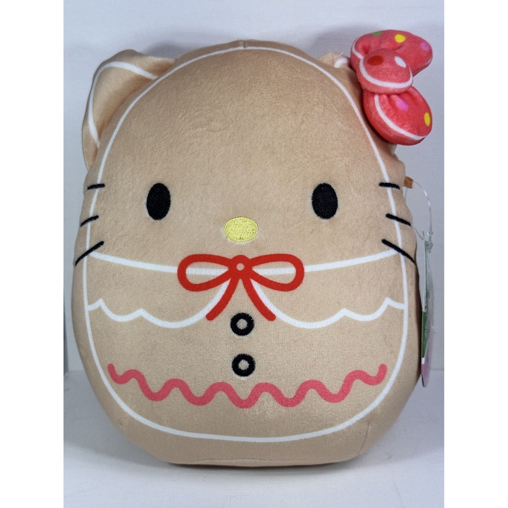 Squishmallows Hello Kitty Gingerbread Plush 8” Christmas NWT 2023 Sanrio